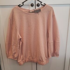 Sunday in Brooklyn Blush Crew Neck Sweater